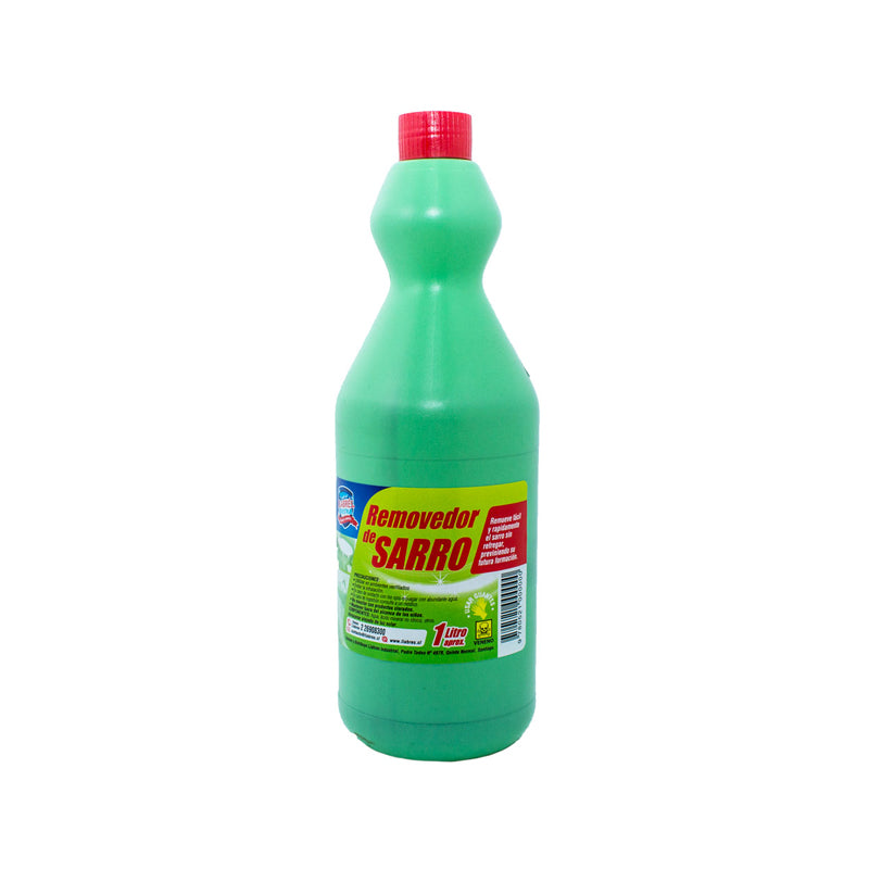 Removedor de Sarro 1 lts: Producto que contiene detergentes activos y acidificados para la remoción de depósitos de materias orgánicas e incrustaciones, excelente calidad!