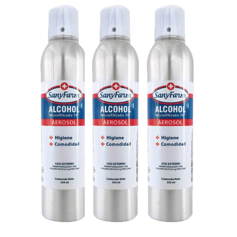 Alcohol Aerosol Sanyfarm 350ml Pack 14