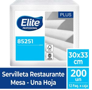 Servilleta Elite Restaurant 12 Paquetes x 200 Unid